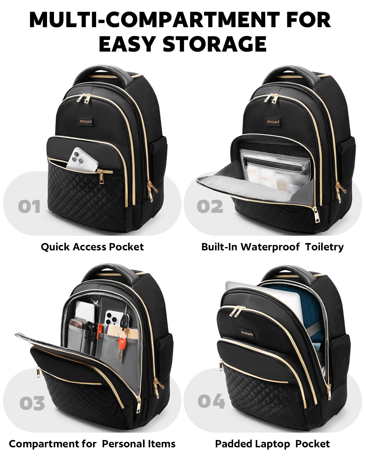 Rolling Backpack with Wheels K8561