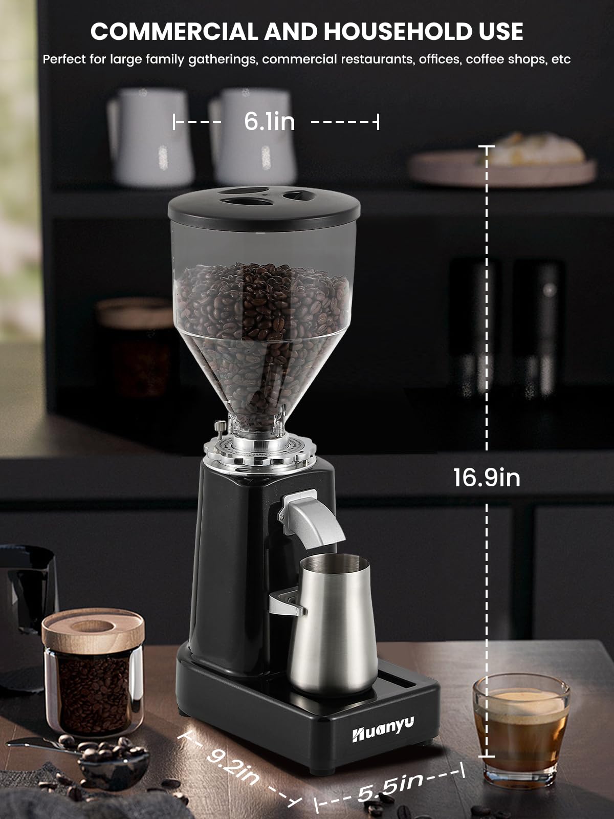 60mm Flat Burr Coffee Grinder L478