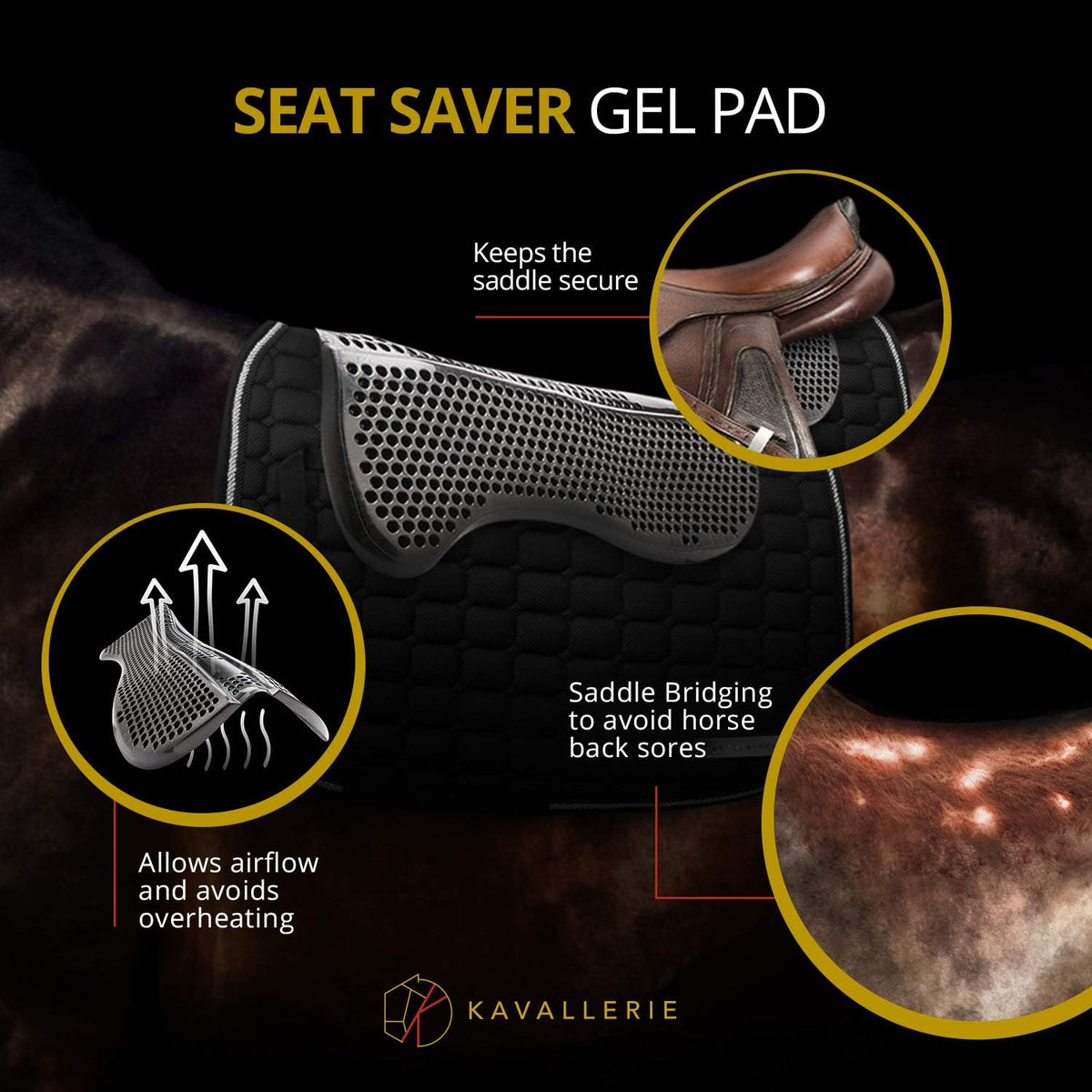 Gel English Saddle Pad X75269