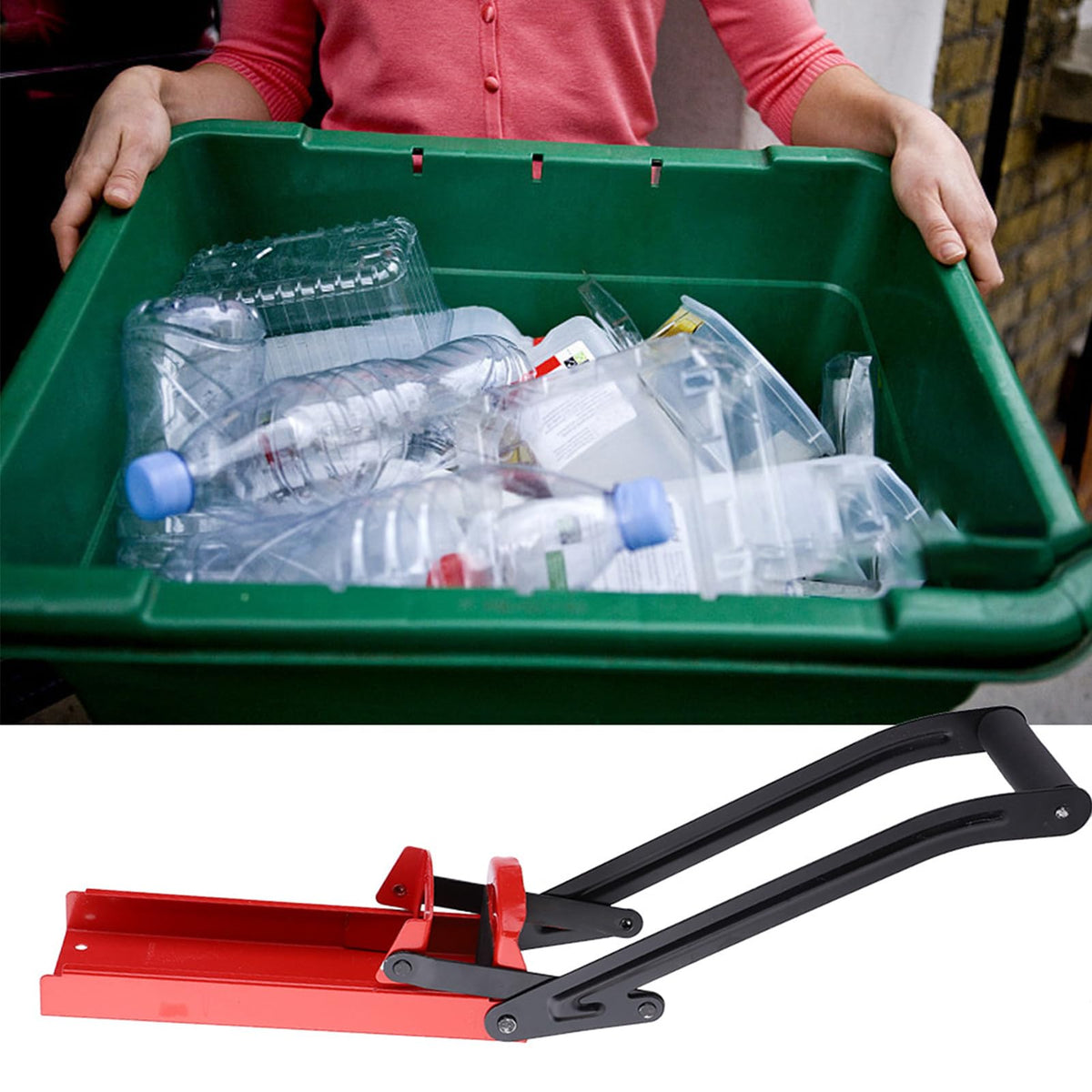 500ML Red Steel Can Crusher with Opener X385