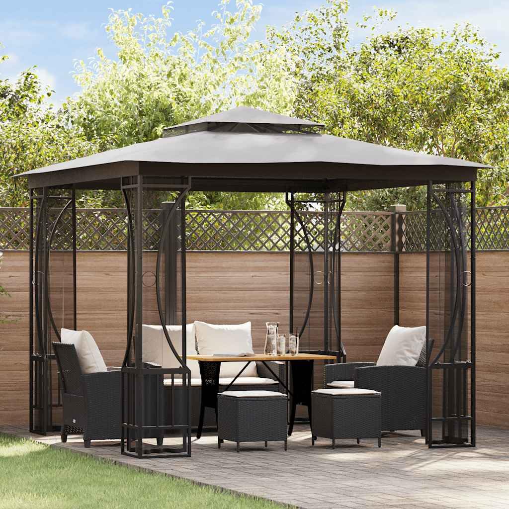 9.8'x9.8' Pop Up Outdoor Gazebo with Mosquito Netting J307369