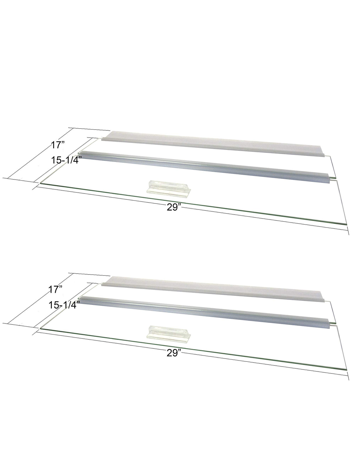 Glass Canopy Set for Aquariums O4912