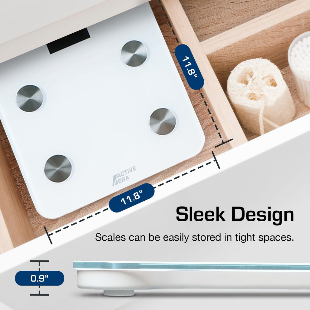 White Digital Bathroom Bluetooth Scale S159426