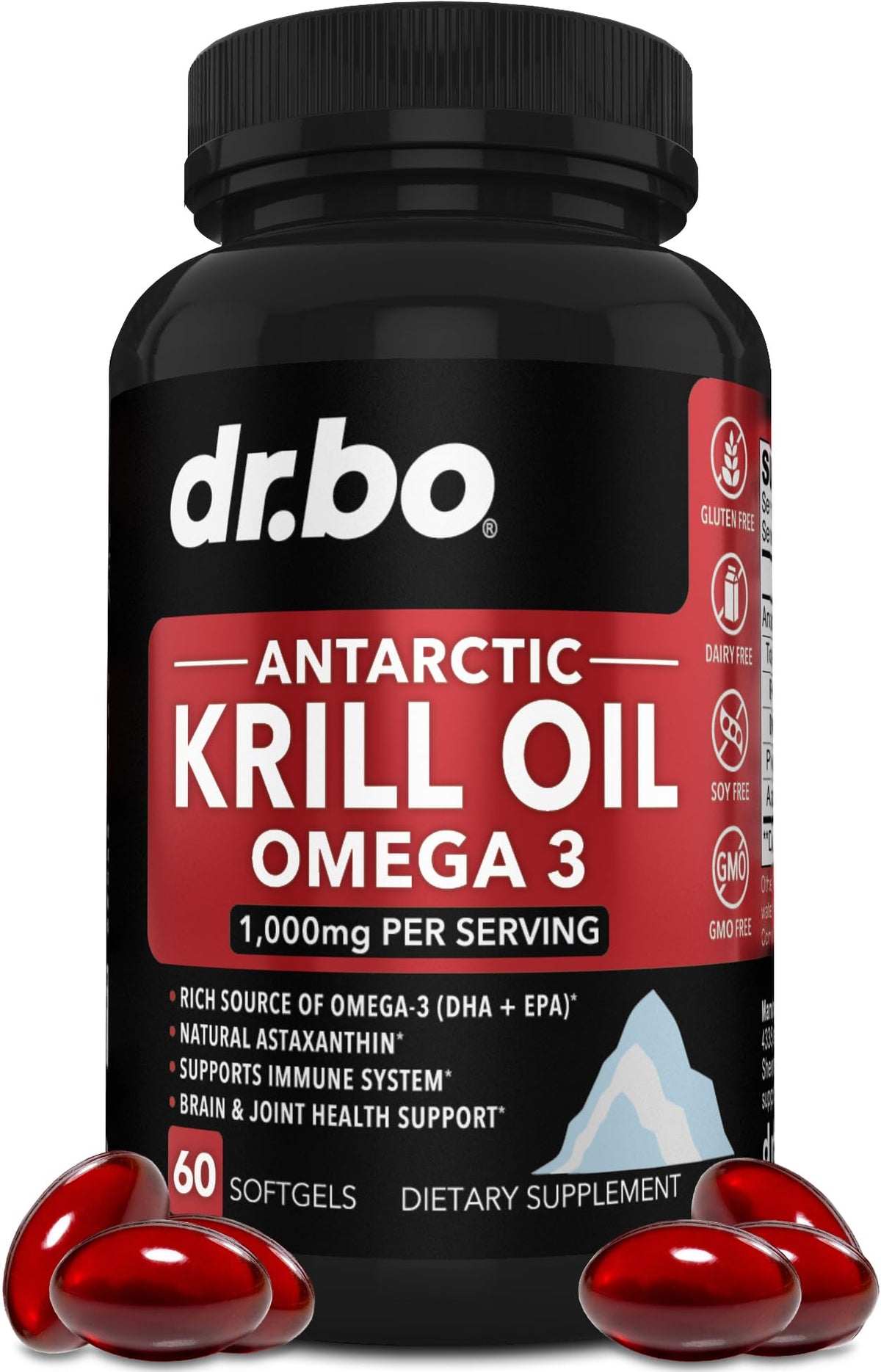 Krill Oil Omega 3 500mg 60 Softgels T47662