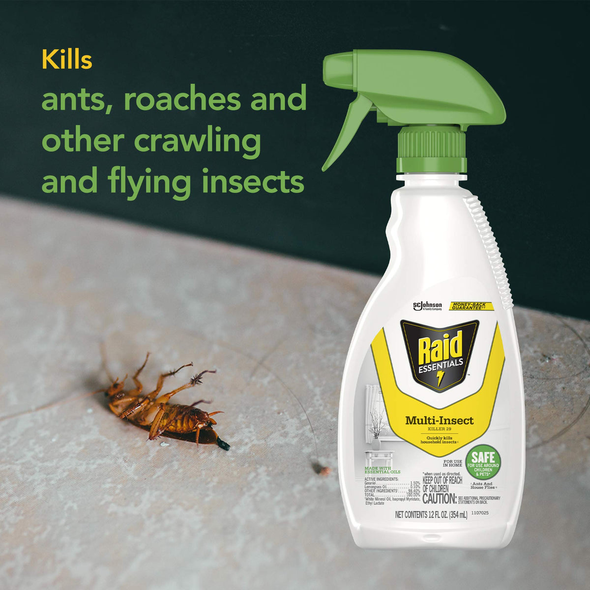 Multi-Insect Killer Spray Bottle 12 oz (Pack of 3) D731