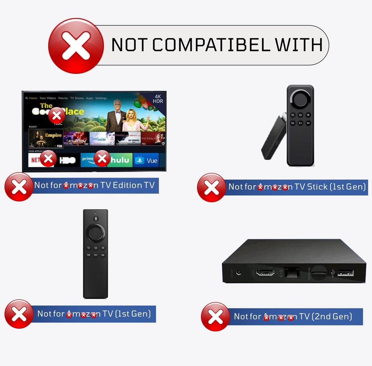 Replacement Remote for Fire TV Stick S138