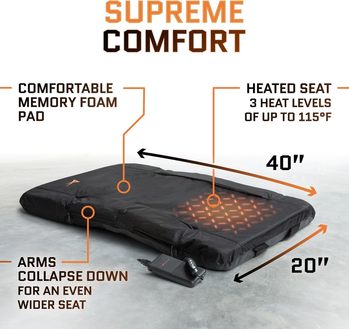 Heated Stadium Seats for Bleachers with Back Support Z51840