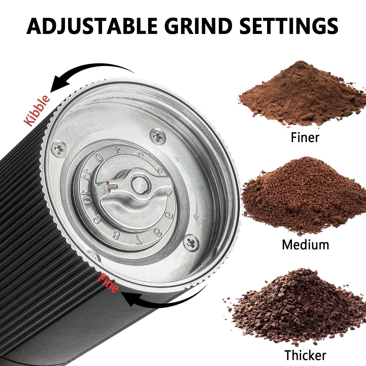Portable Cordless Conical Burr Coffee Grinder with 45 Adjustable Settings R526