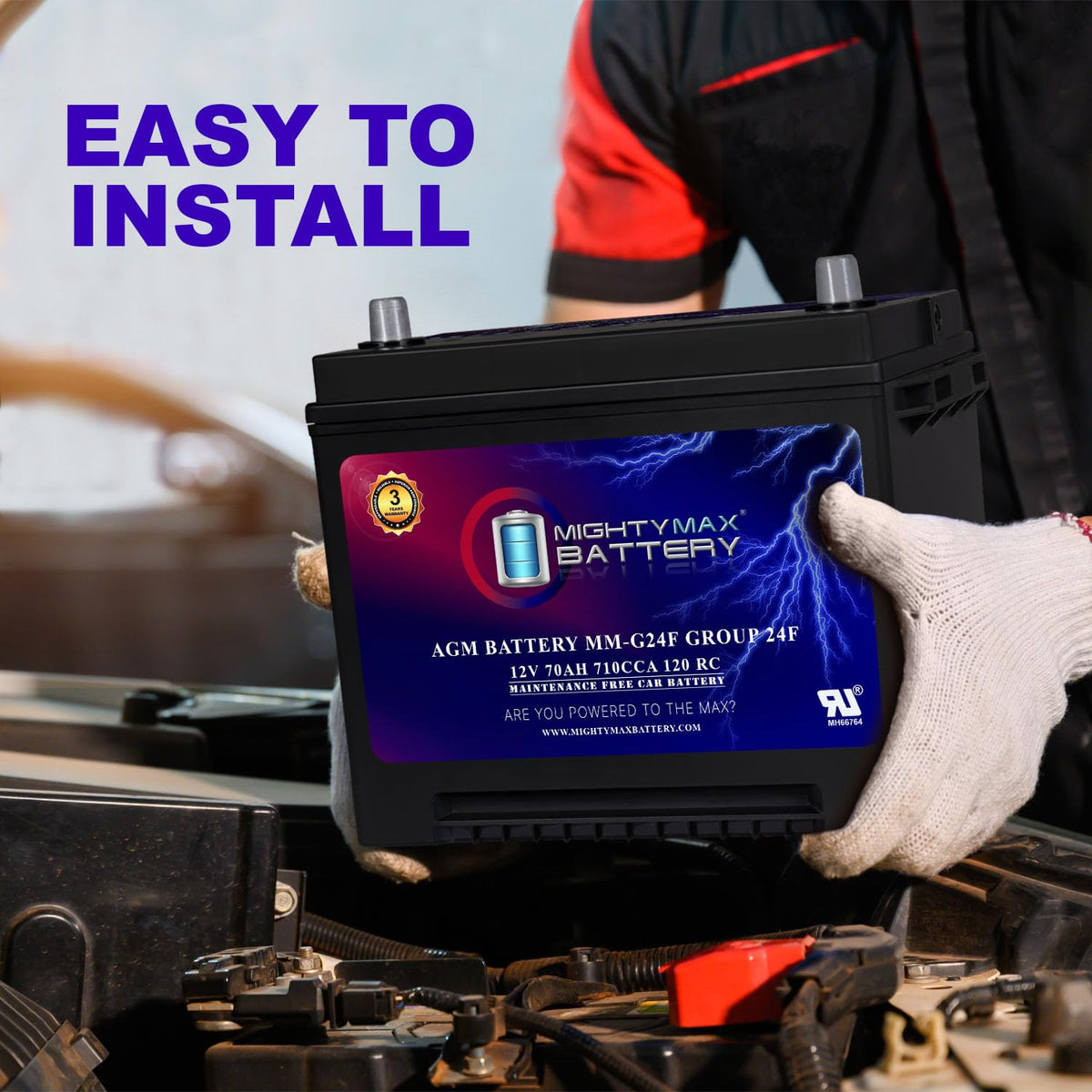 12V 70Ah AGM Replacement Battery O730026