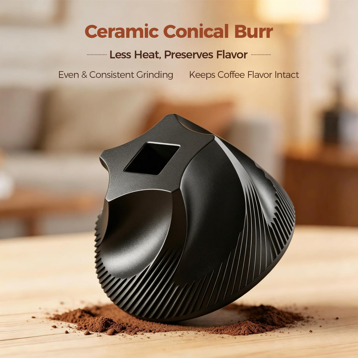 Manual Coffee Grinder with Ceramic Conical Burr Y619461