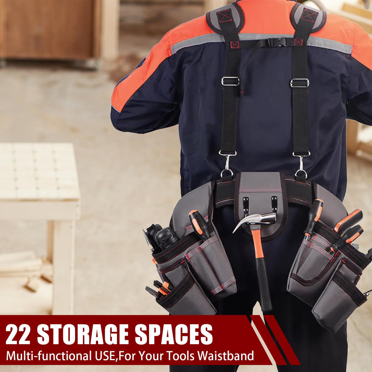 Heavy Duty 22 Pockets Adjustable Tool Belt T894706