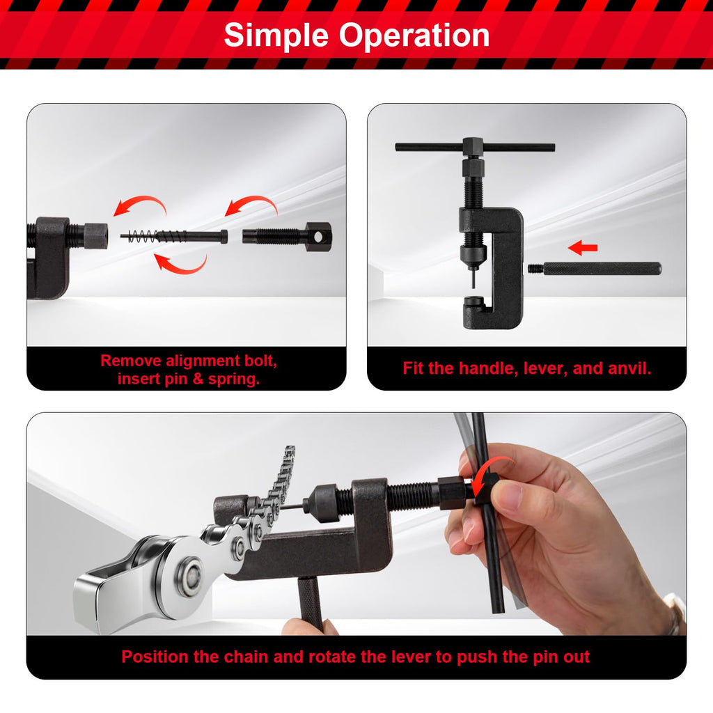 13 Pcs Motorcycle Chain Breaker Tool Kit S814