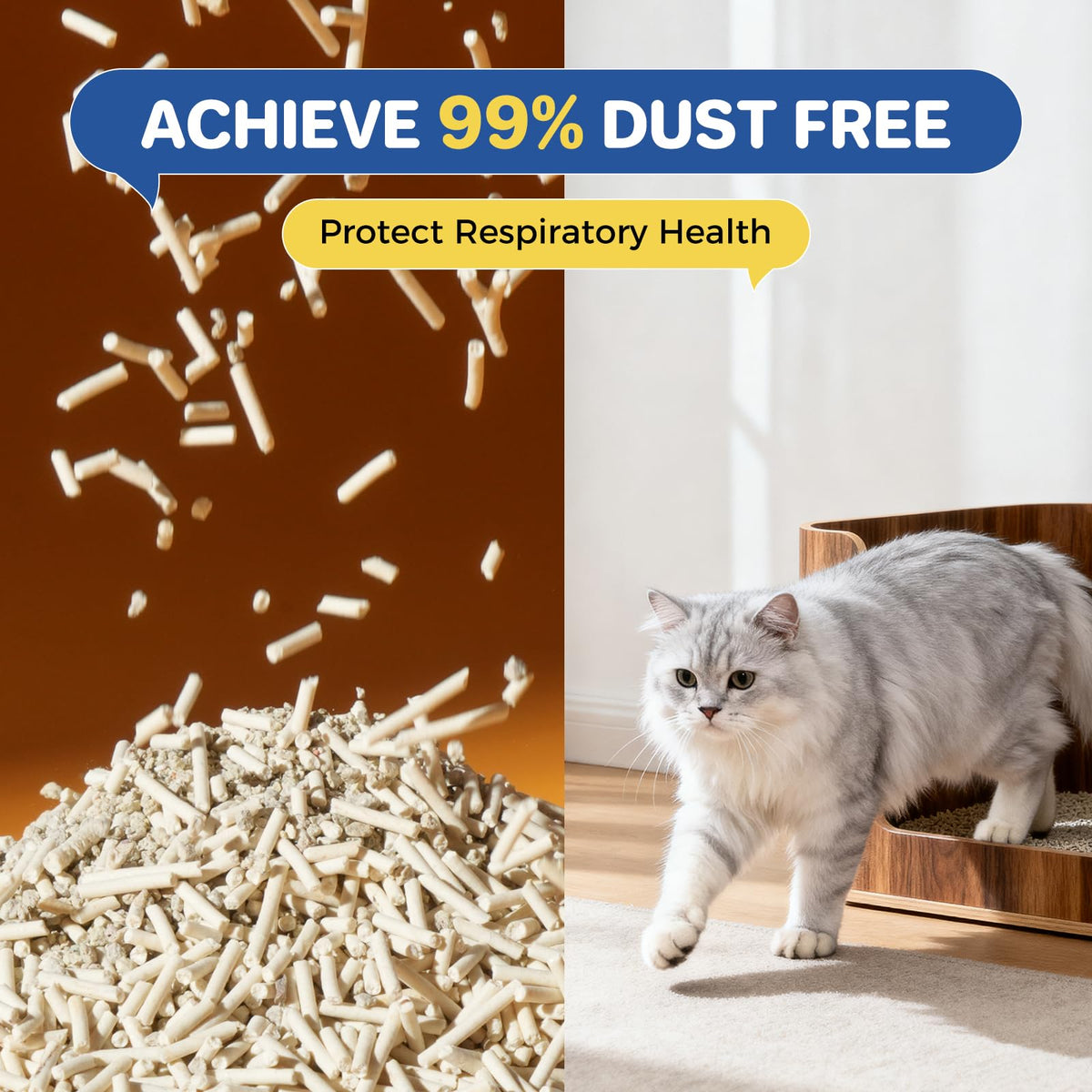 Natural Clumping Cat Litter 36 Pounds M563