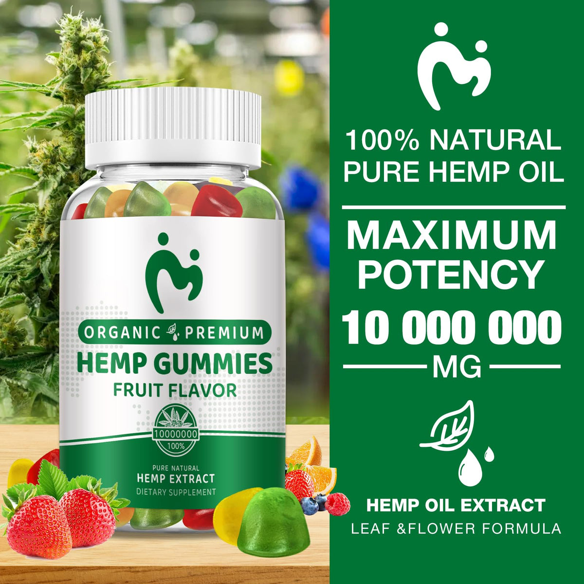 Hemp Gummies Extra Strength 80 Counts Q75680