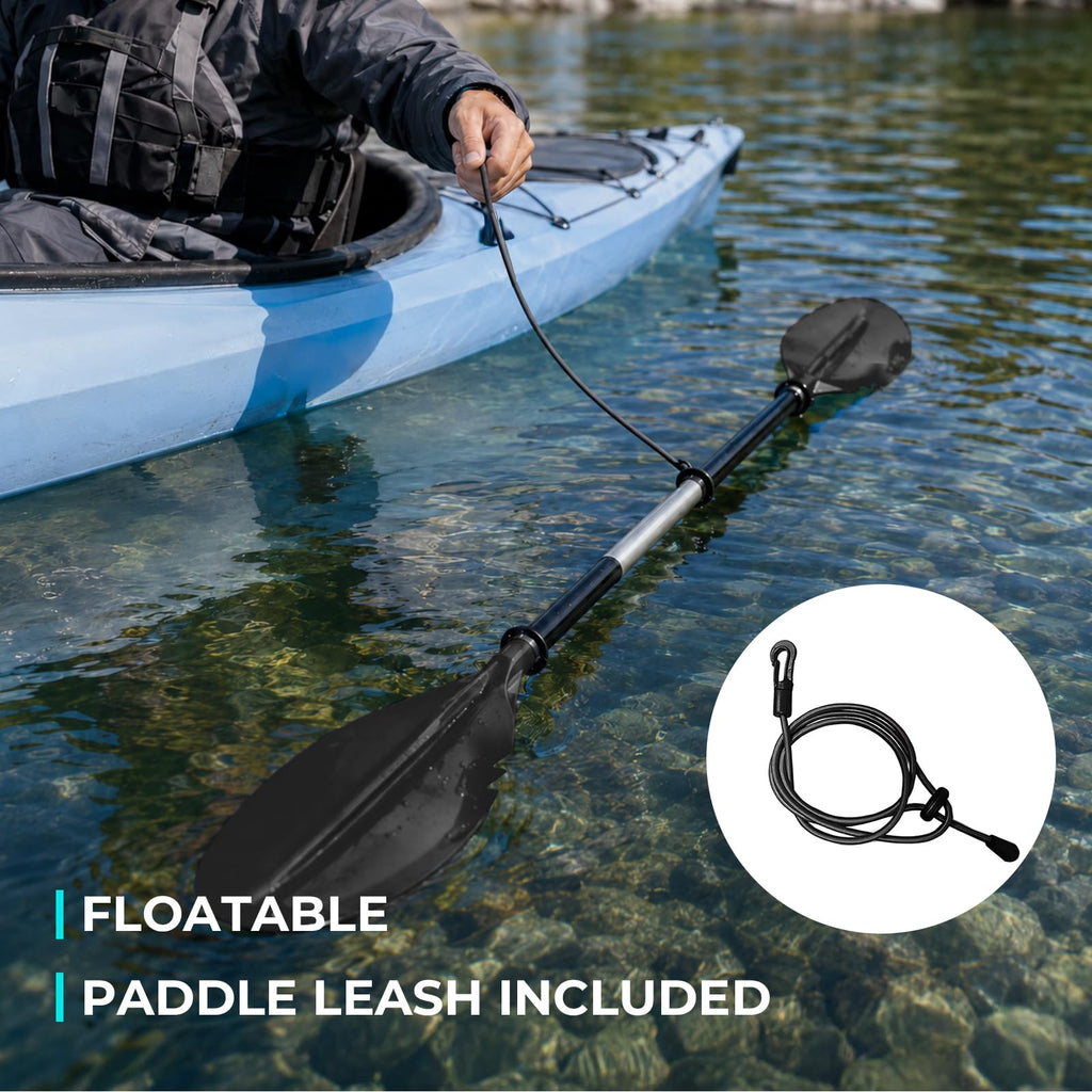 Heavy Duty Aluminum Alloy Kayak Paddles with Leash X8876