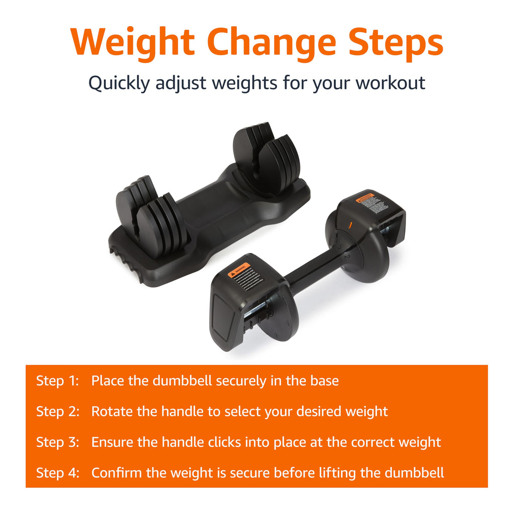 Adjustable Dumbbell, 25 lb I636437