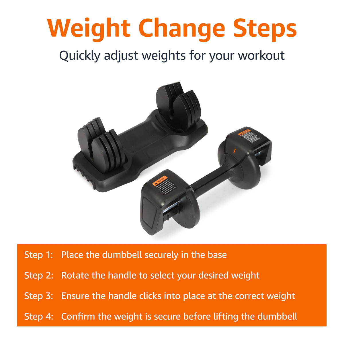Adjustable Dumbbell, 25 lb I636437
