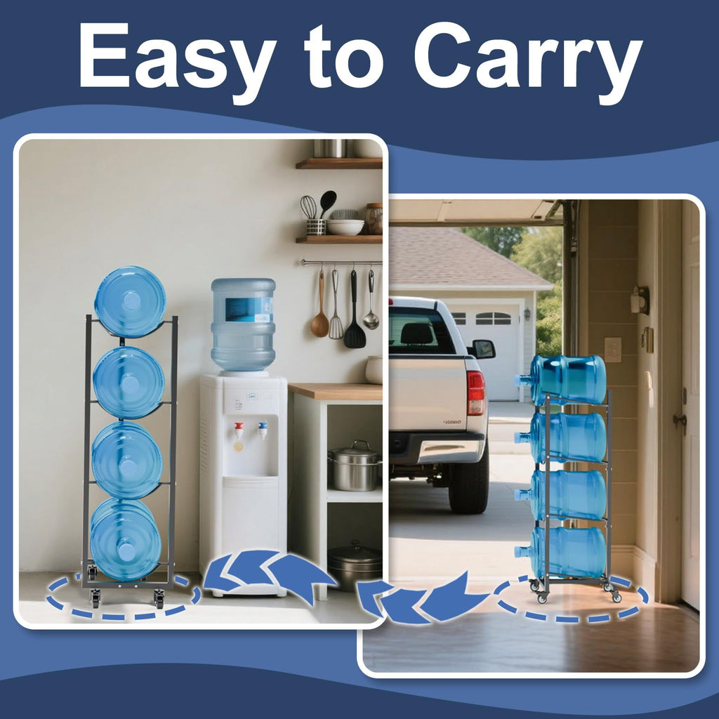 5 Gallon Water Jug Holder with 4 Wheels J293354