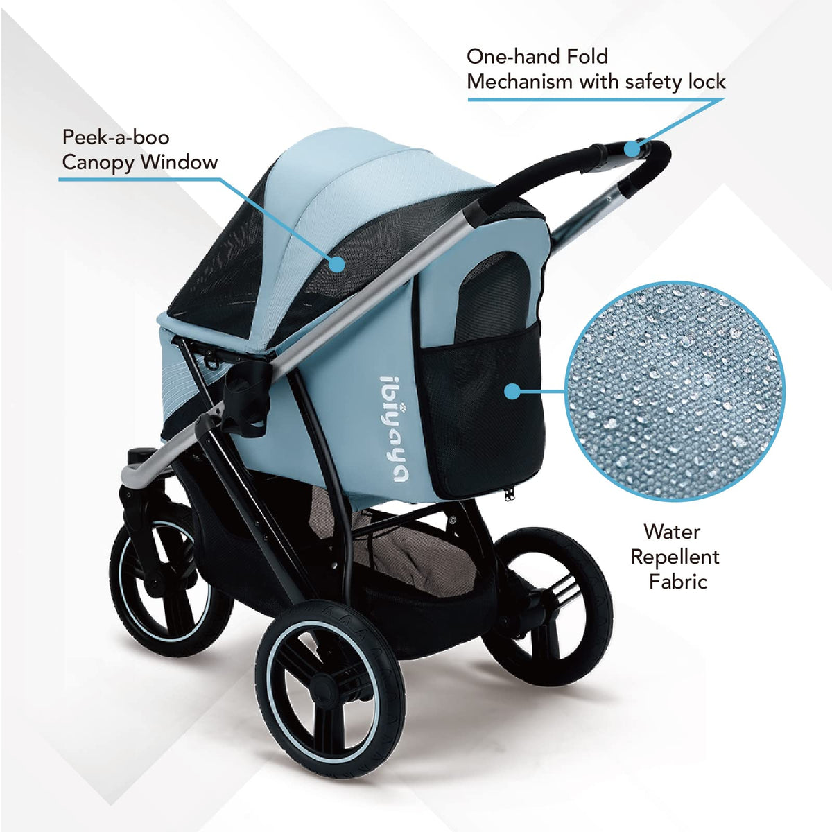 3-Wheel Pet Jogging Stroller S5780