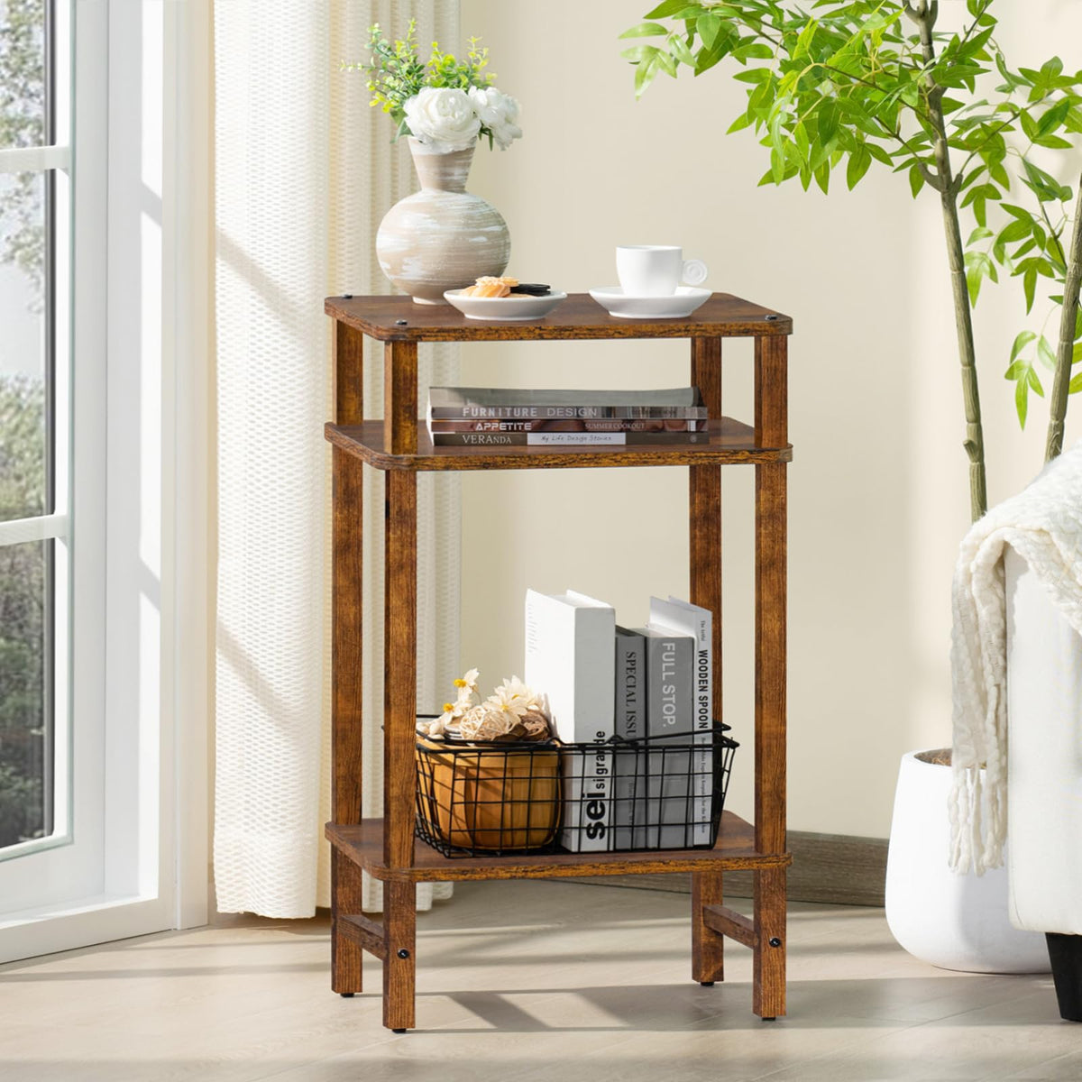 Brown Industrial End Tables S650280