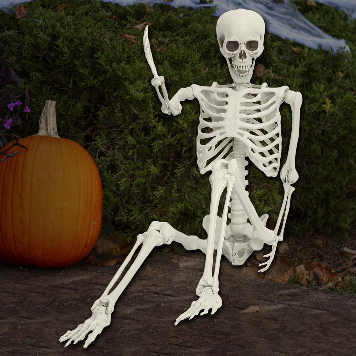 Halloween Skeleton Poseable Prop X81859