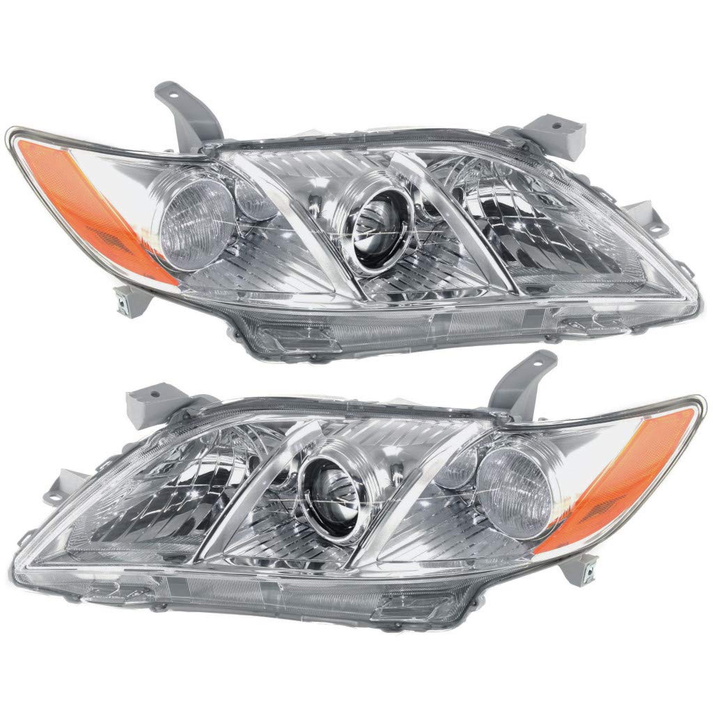 Toyota Camry Headlight Assembly Pair Driver and Passenger Side W57865