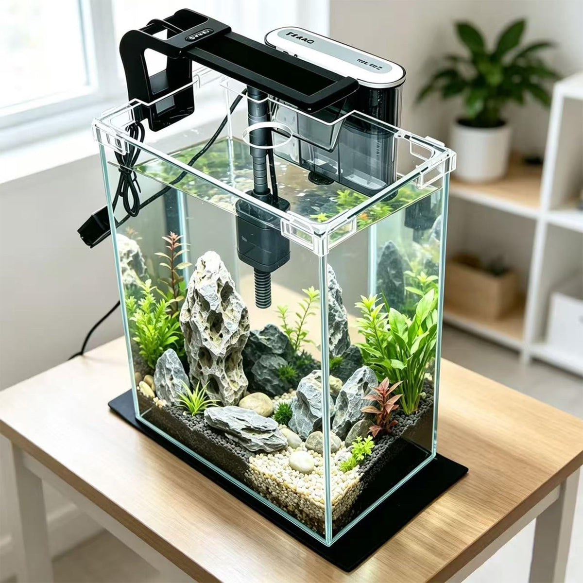 2 Gallon Betta Fish Tank with Filter and Light G25028