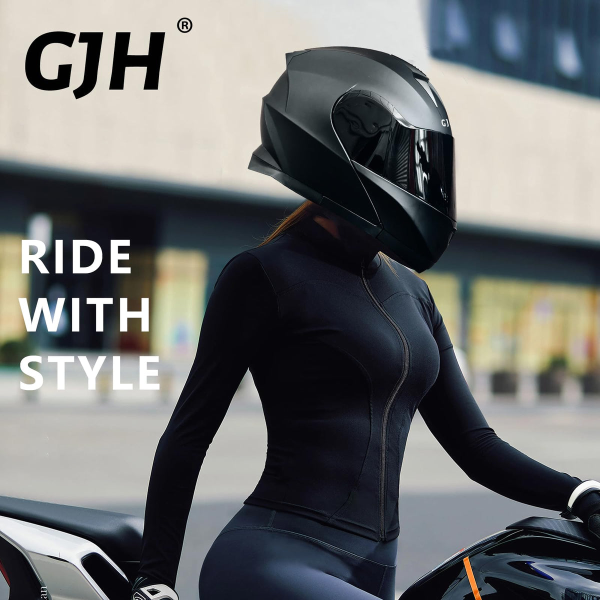 Modular Motorcycle Helmet Flip Up Anti-Fog Lens Y372381