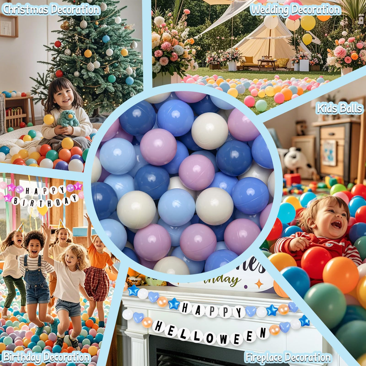 Cream Ball Pit Balls 100 Balls 2.2 Inch F865