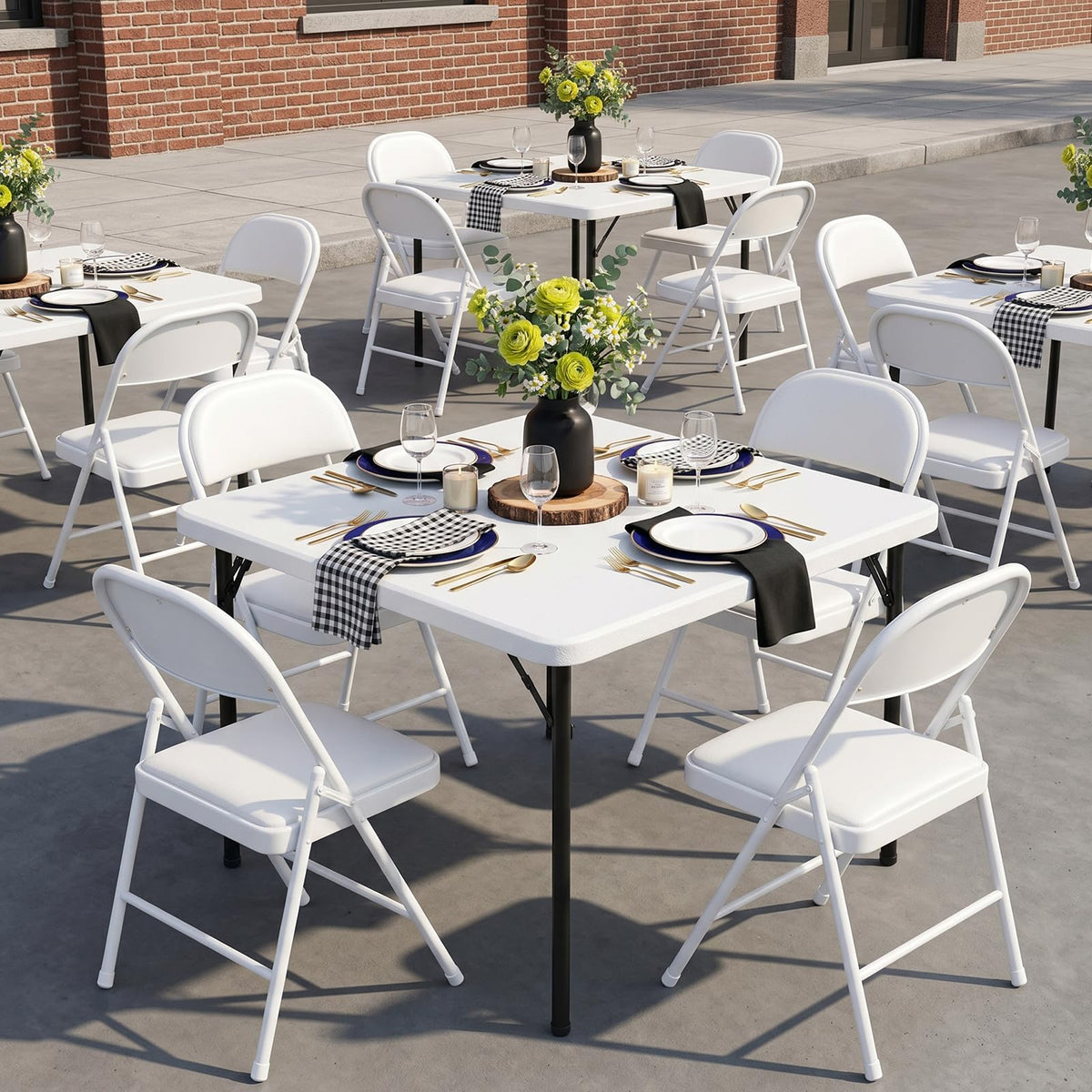 36 Inch Square Folding Card Table with Carrying Handle B30682