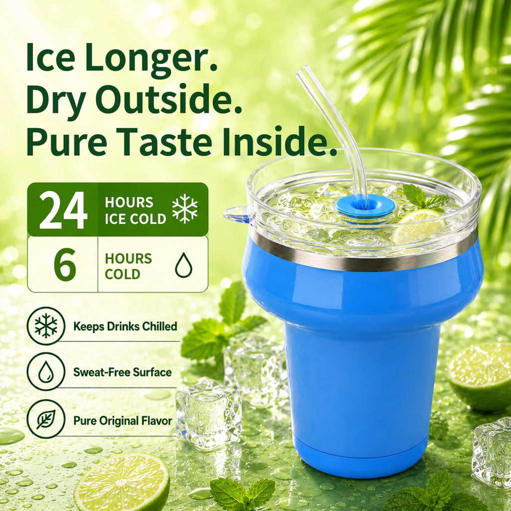 16oz Insulated Tumbler with Lid & Straws N755475