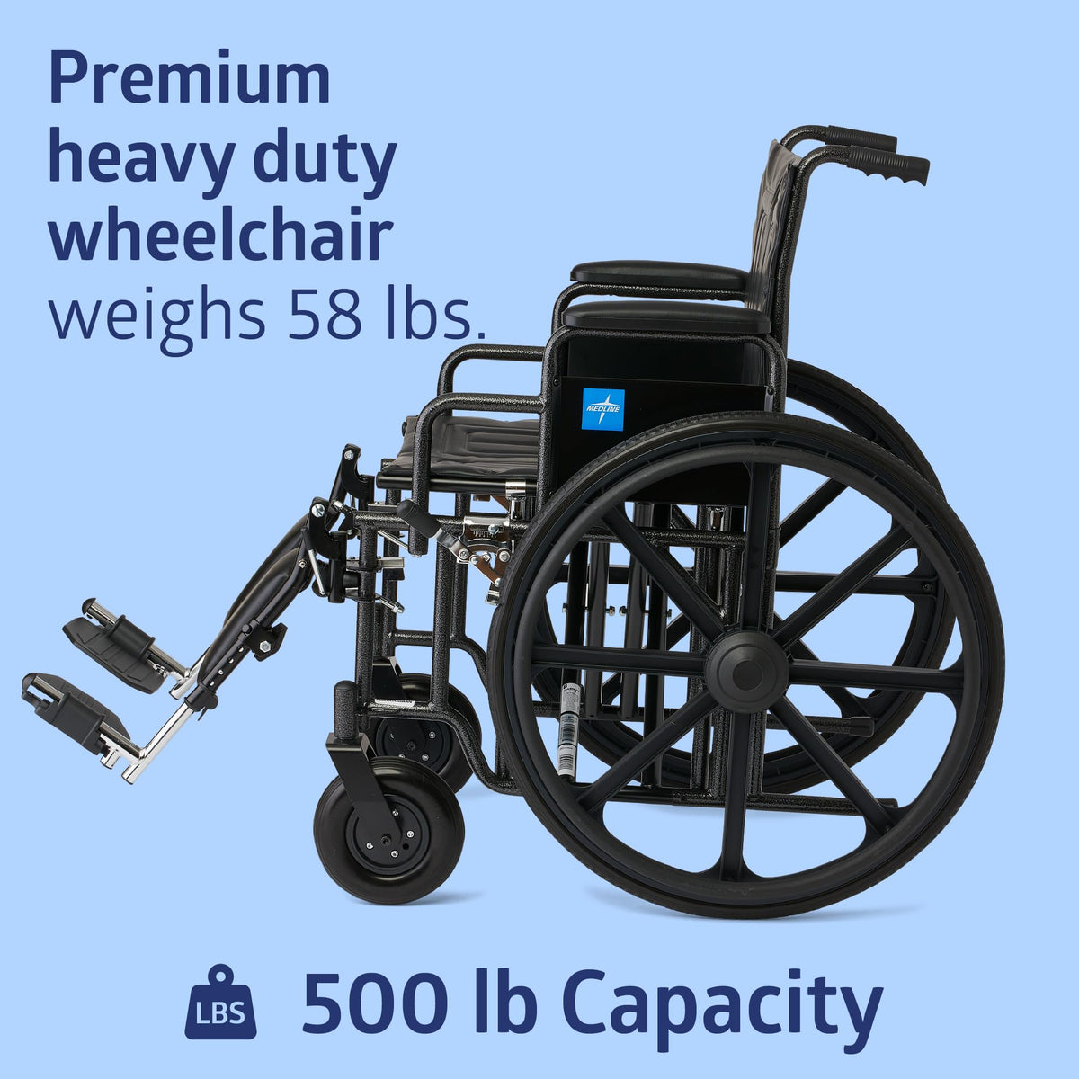 Extra-Wide Bariatric Wheelchair with 22" Wide Seat Z214