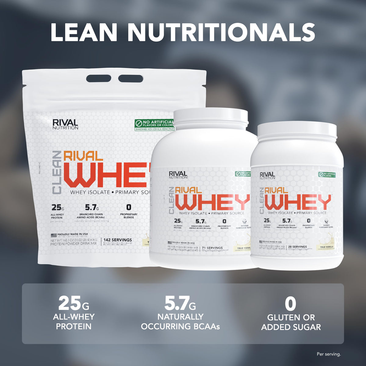 Whey Protein Powder Pure Chocolate 5 lb J7891