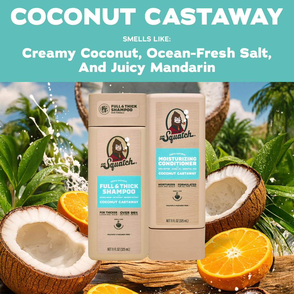 Natural Shampoo and Conditioner Set 11 fl oz 2-Pack O962