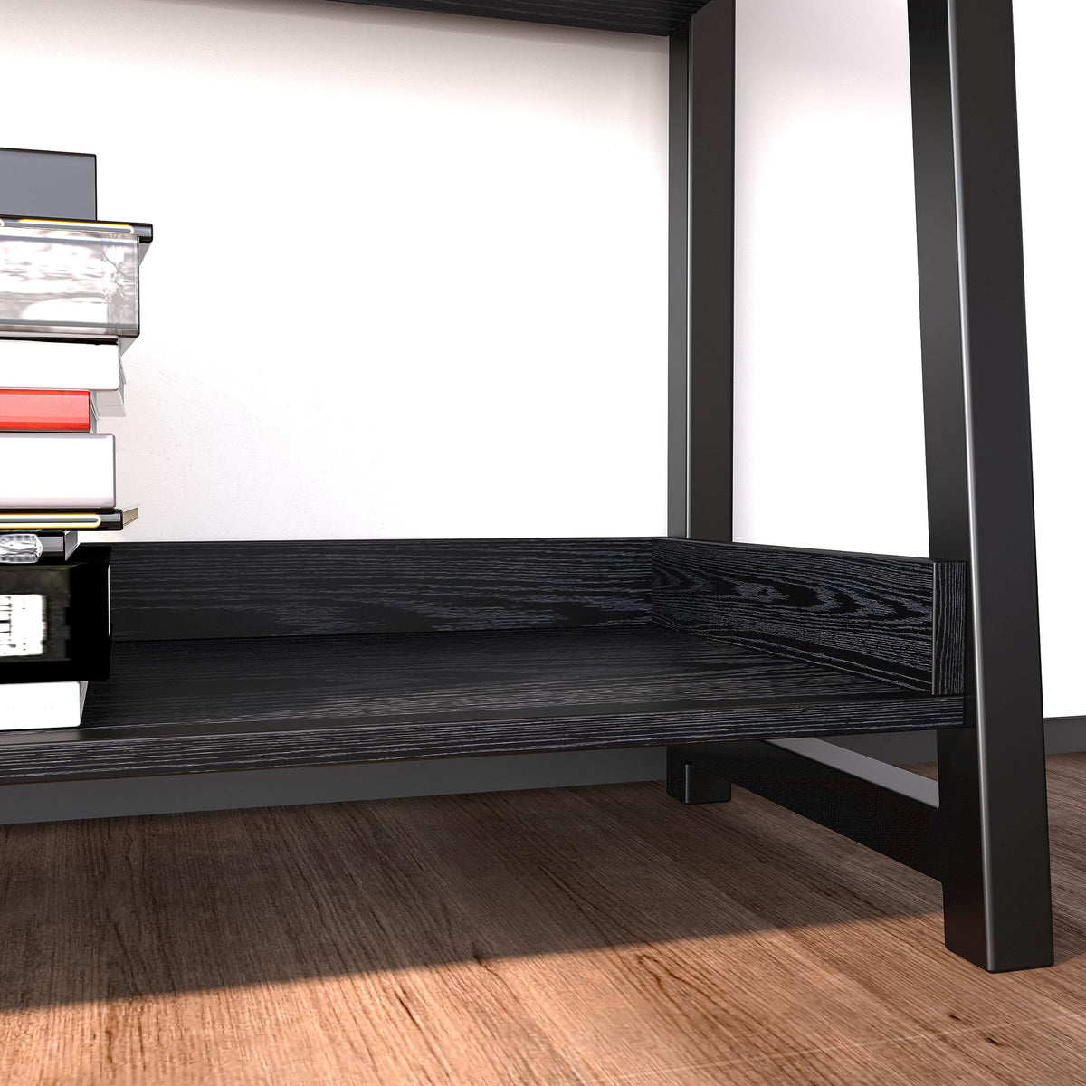 5-Tier Industrial Ladder Shelf Bookcase R1523