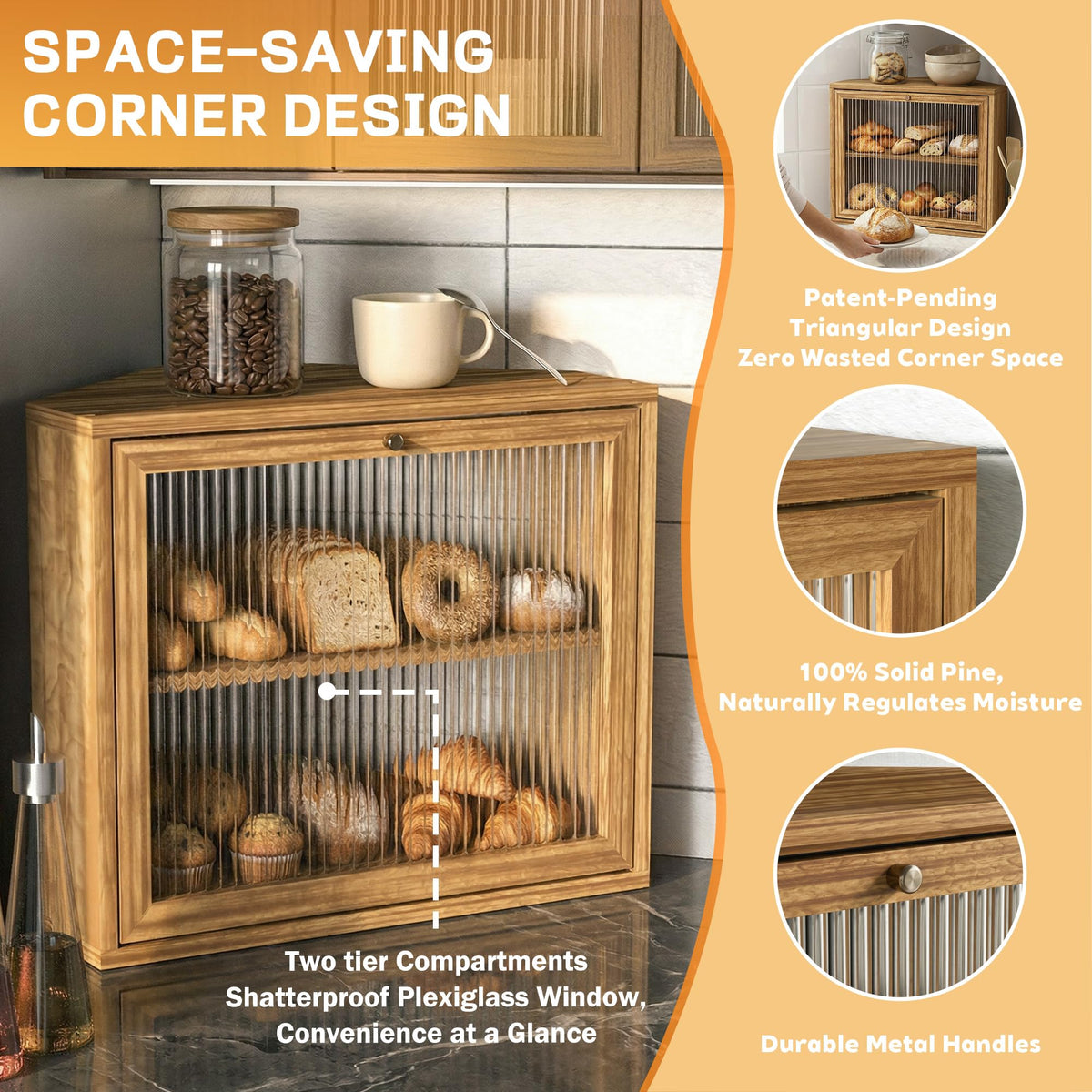 Double Layer Bread Box O87413