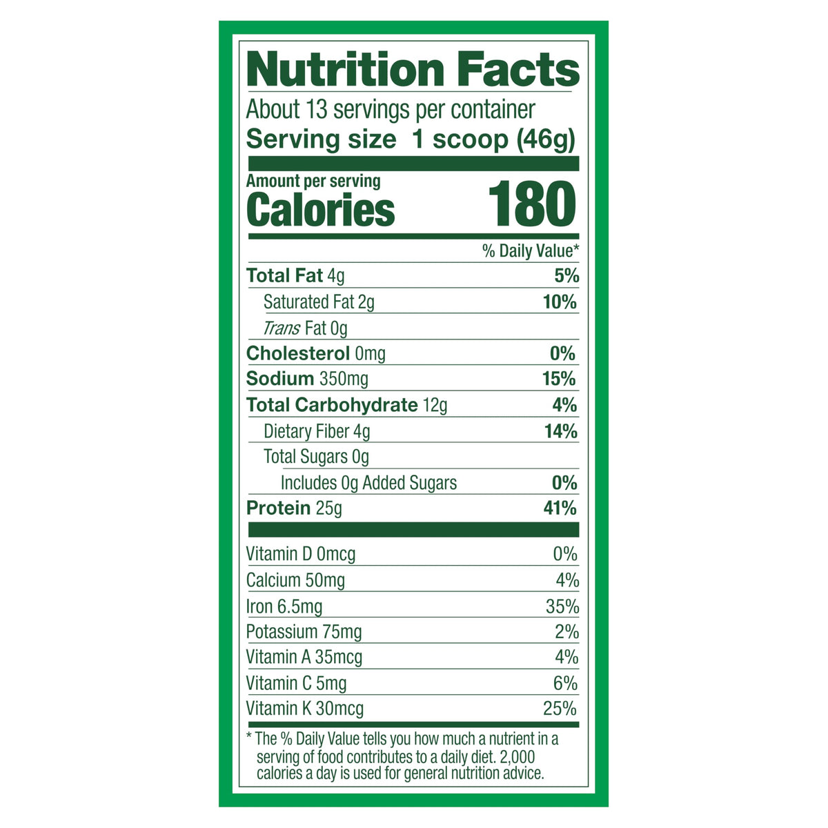 Vanilla Plant Based Protein Powder I438