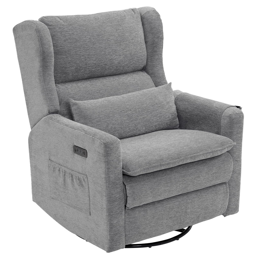 Oversized Swivel Rocker Recliner with Adjustable Headrest Z2279
