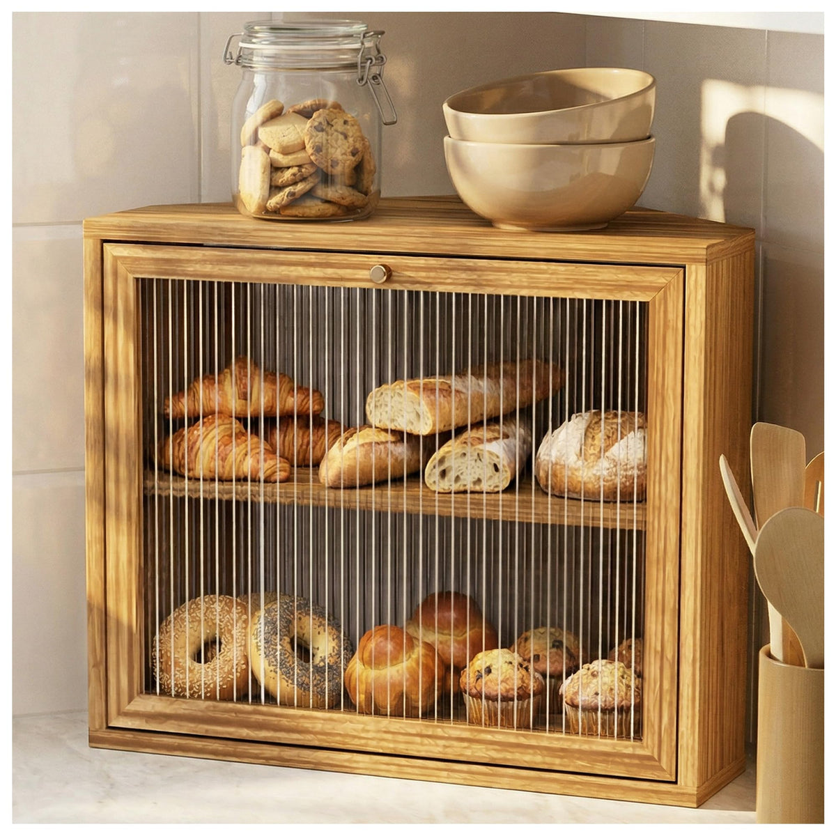 Double Layer Bread Box O87413