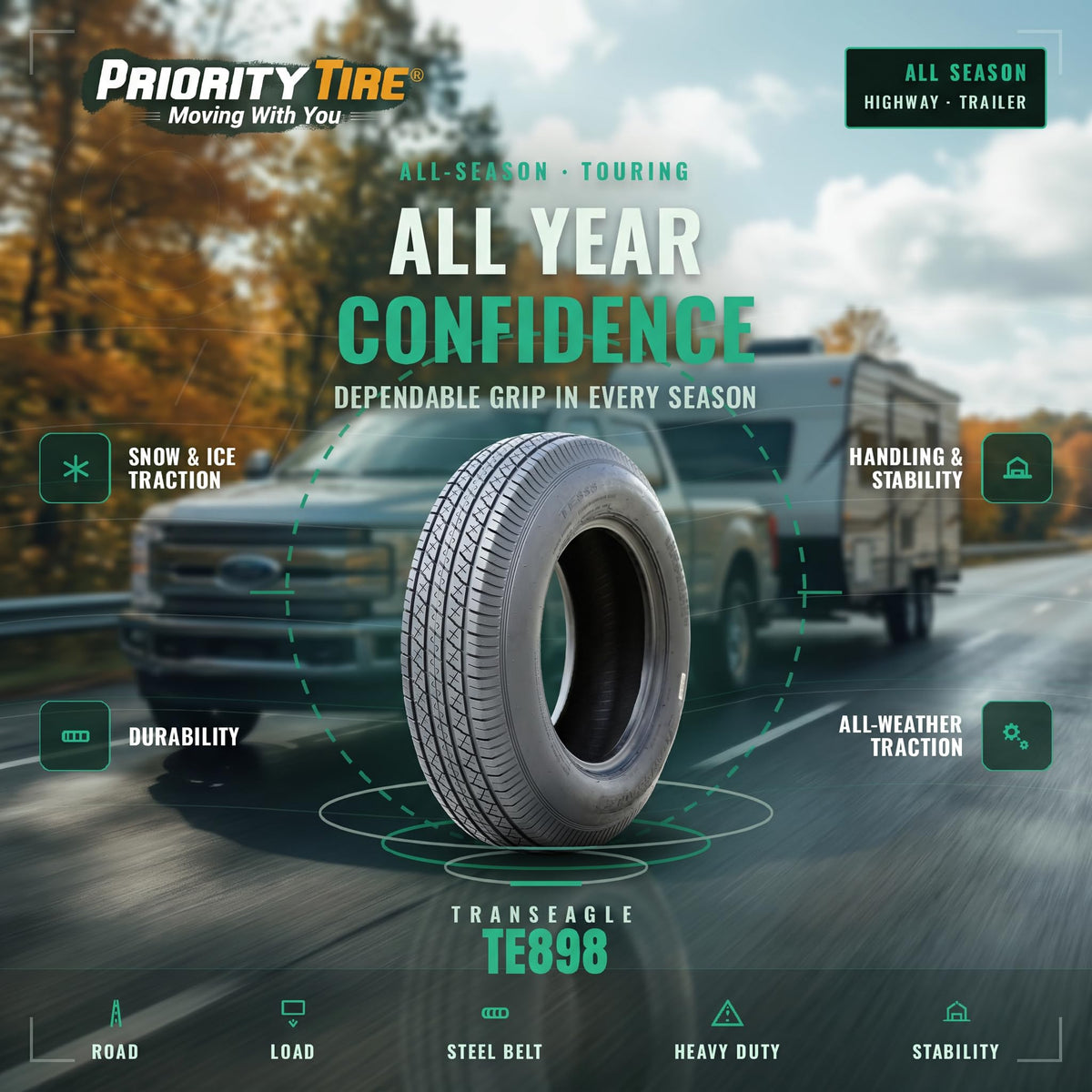 ST205/75D15 All Season Diagonal Tire F908