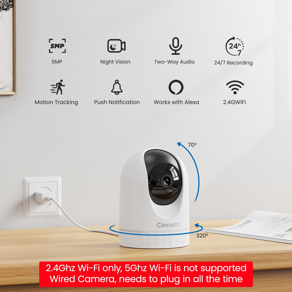 2K Indoor Security Camera E8905