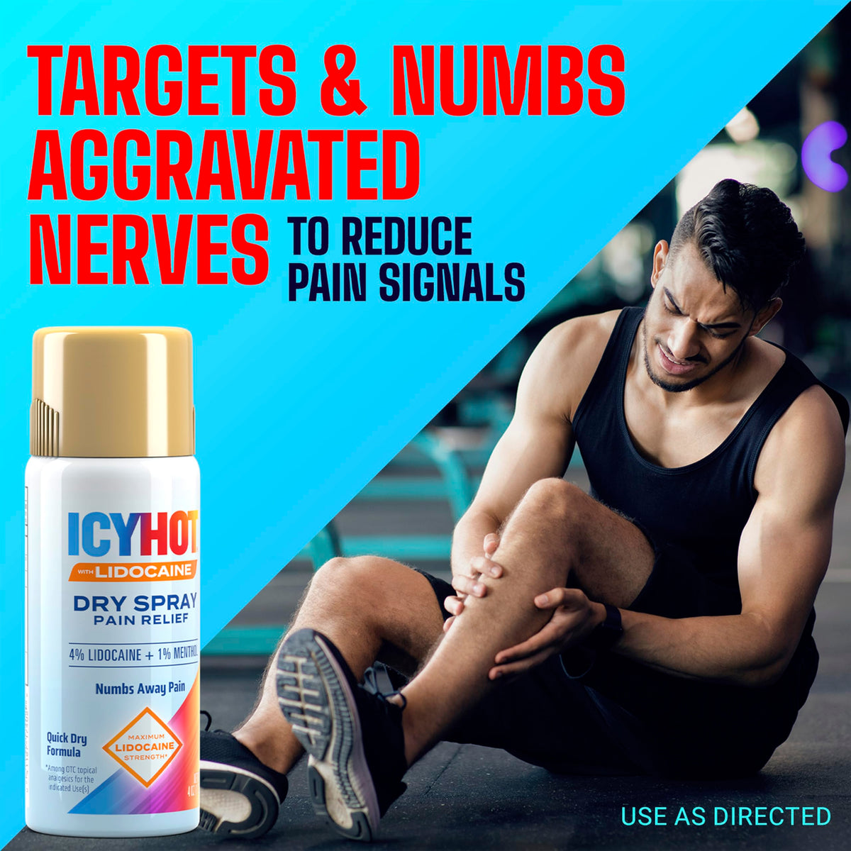 Lidocaine Pain Relief Dry Spray 4 oz D6200