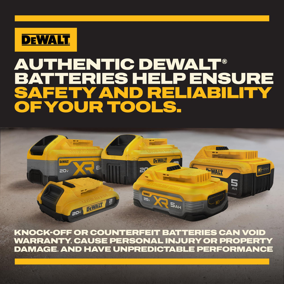 20V MAX XR 8Ah Lithium Ion Battery 2-Pack S623
