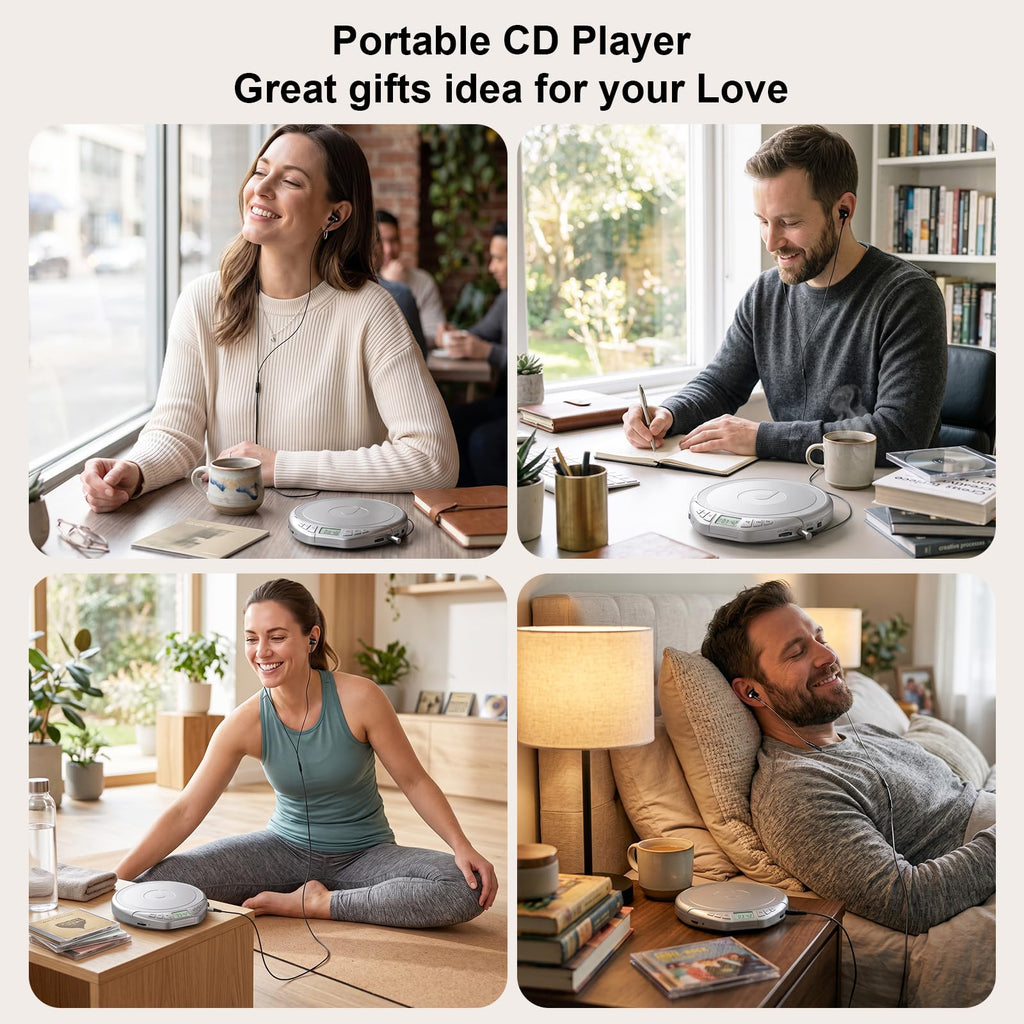 Portable CD Player with Earphones F5929