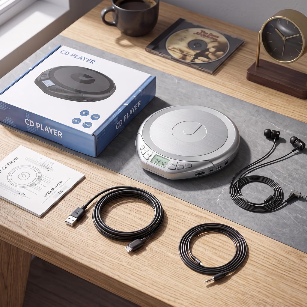 Portable CD Player with Earphones F5929