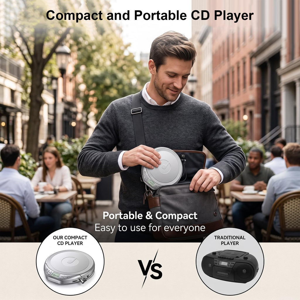 Portable CD Player with Earphones F5929