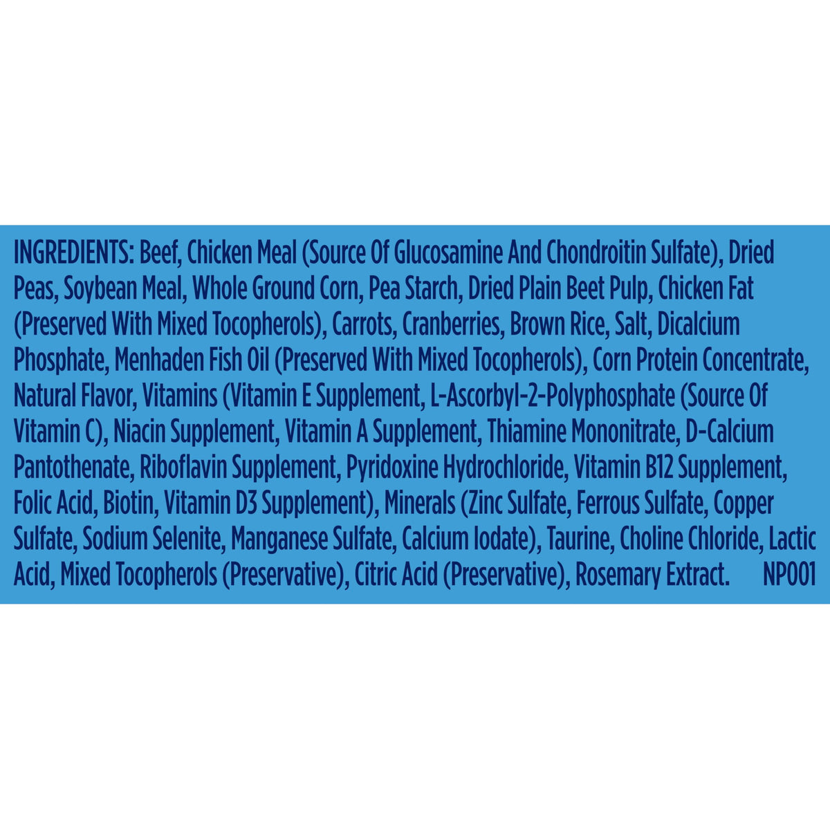 Large Breed Dry Dog Food with Beef 40 lb Bag S56929