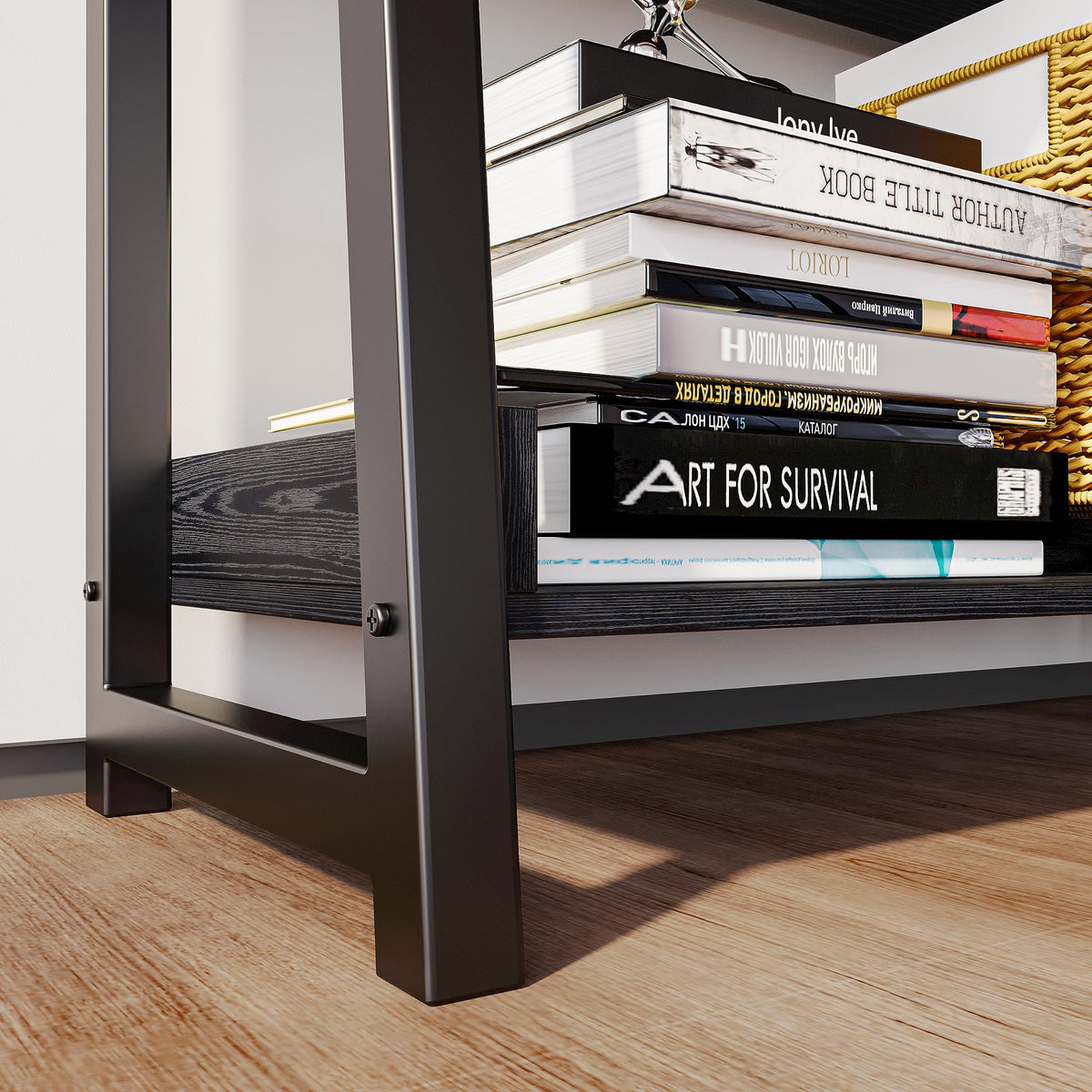 5-Tier Industrial Ladder Shelf Bookcase R1523