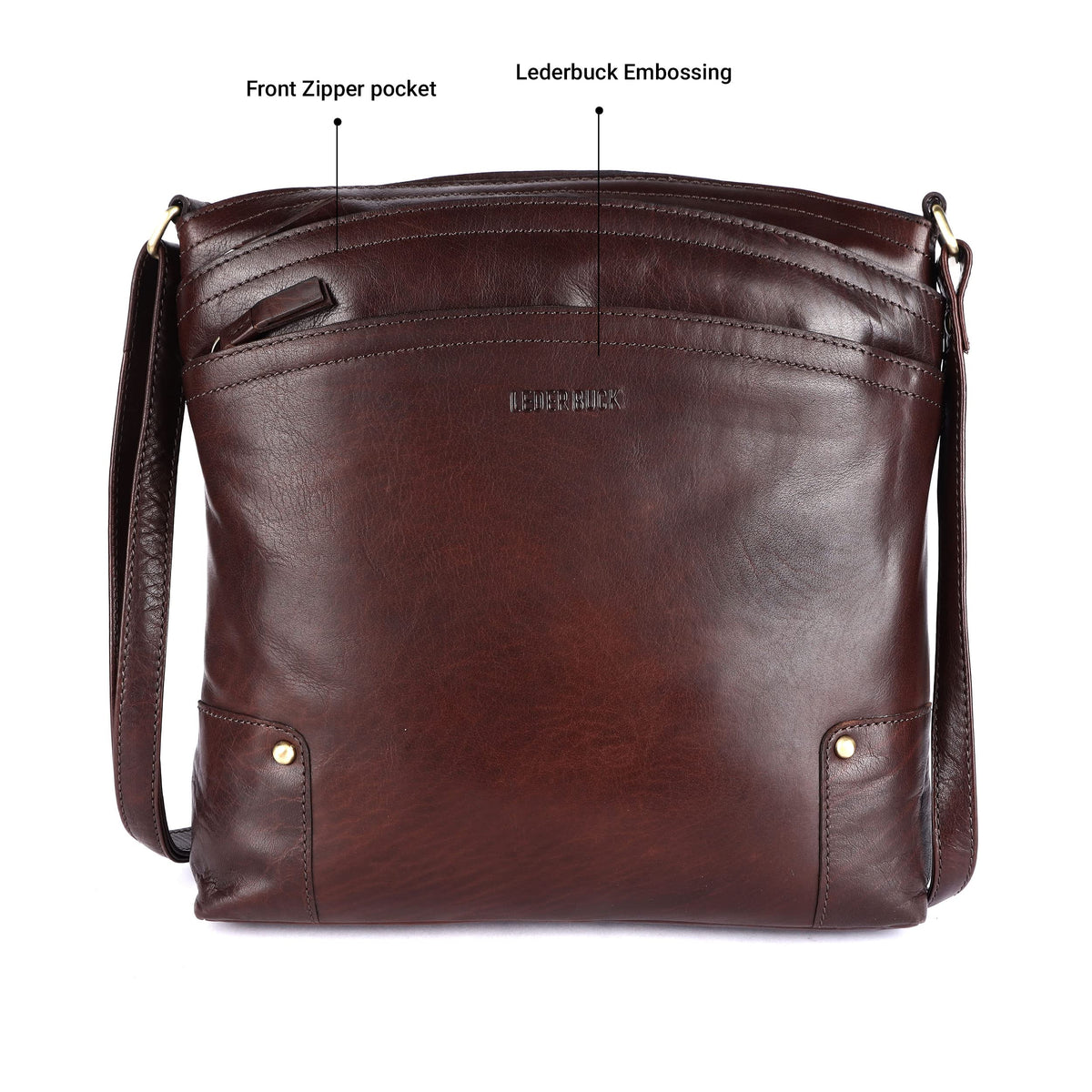 Large Soft Real Leather Womens Crossbody Handbags and Purses D684