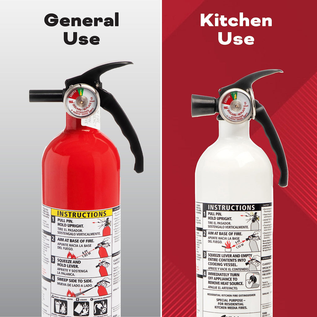 2 Pack Red Dry Chemical Fire Extinguisher with Mounting Bracket C31613